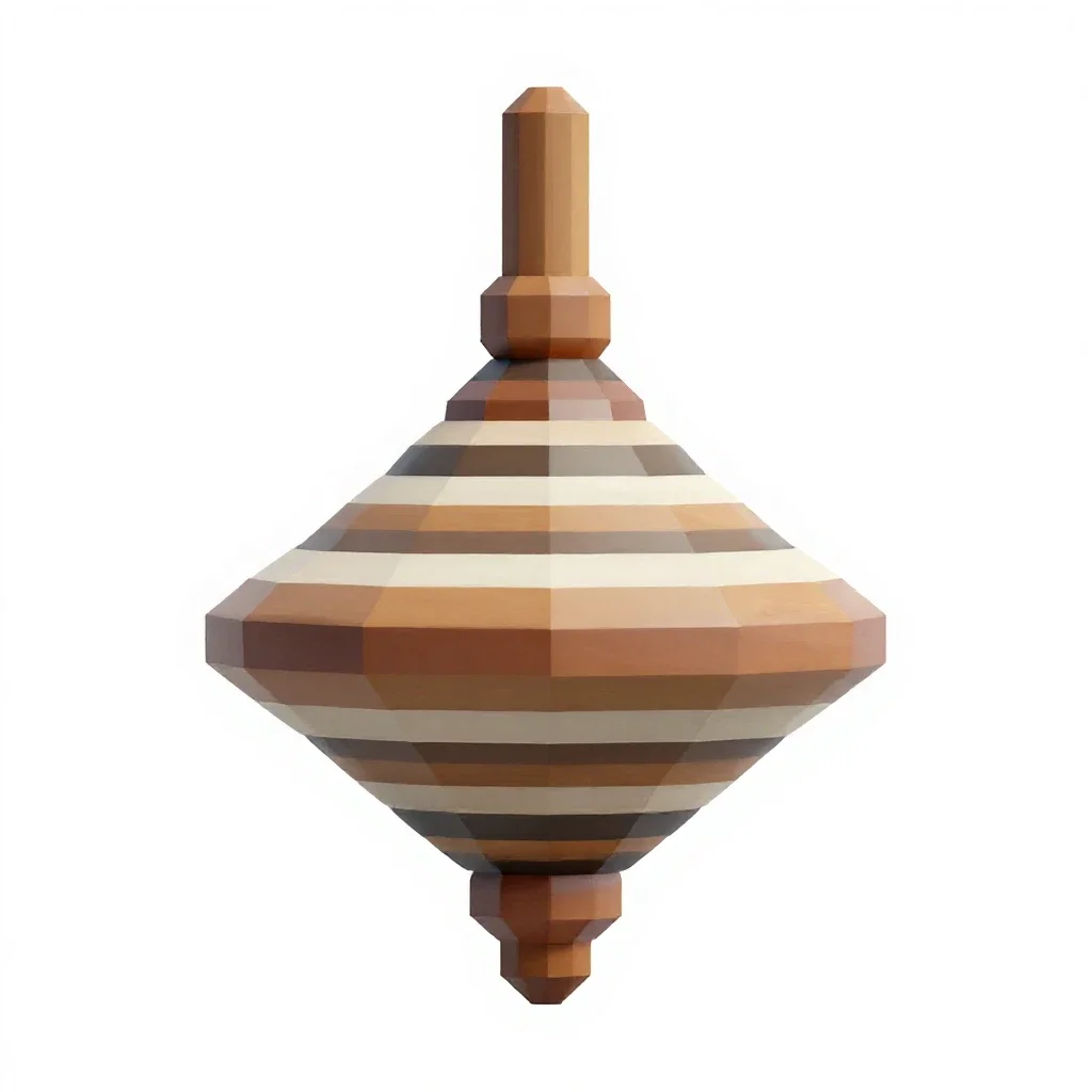 Spinning gyroscope isolated on a white background