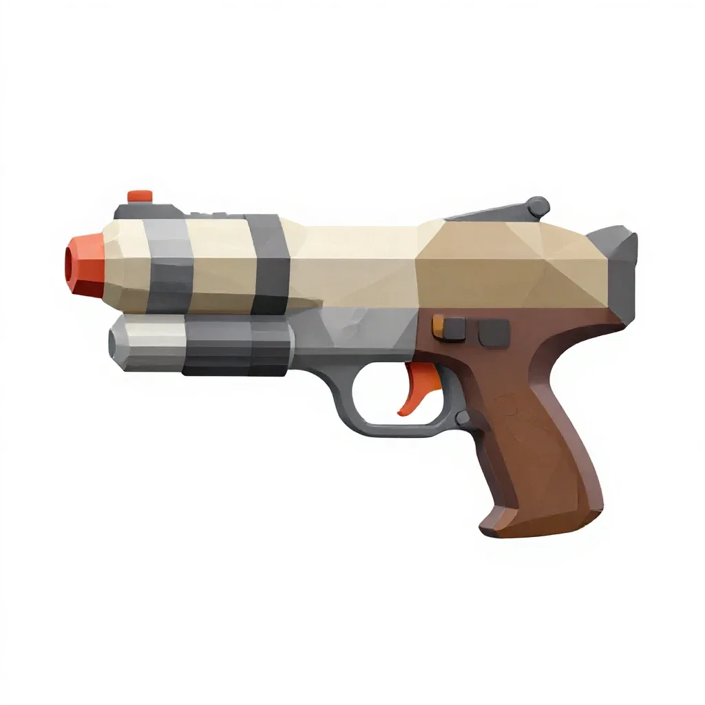 Water gun isolated on a white background