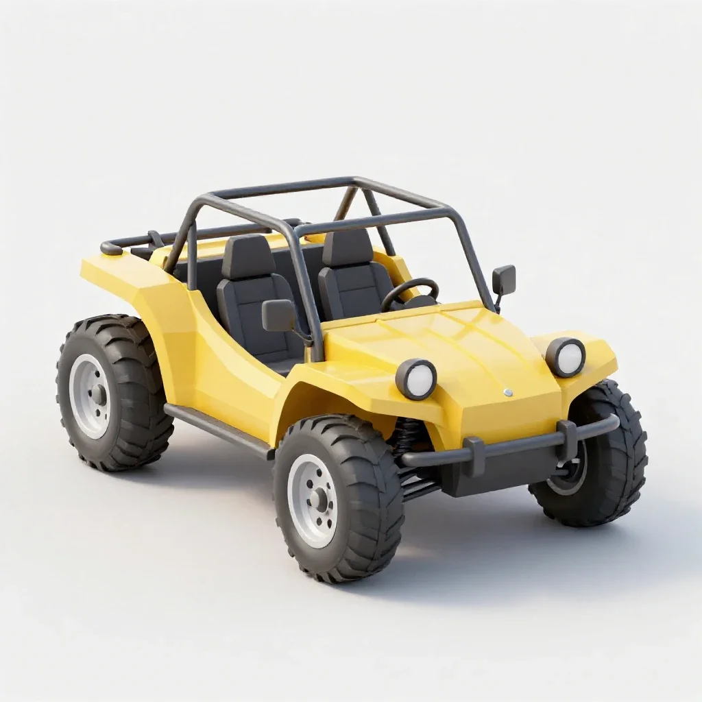 Dune buggy isolated on a white background
