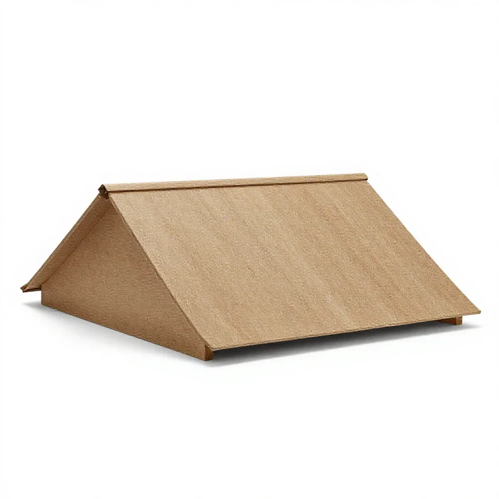 Curb roof isolated on a white background