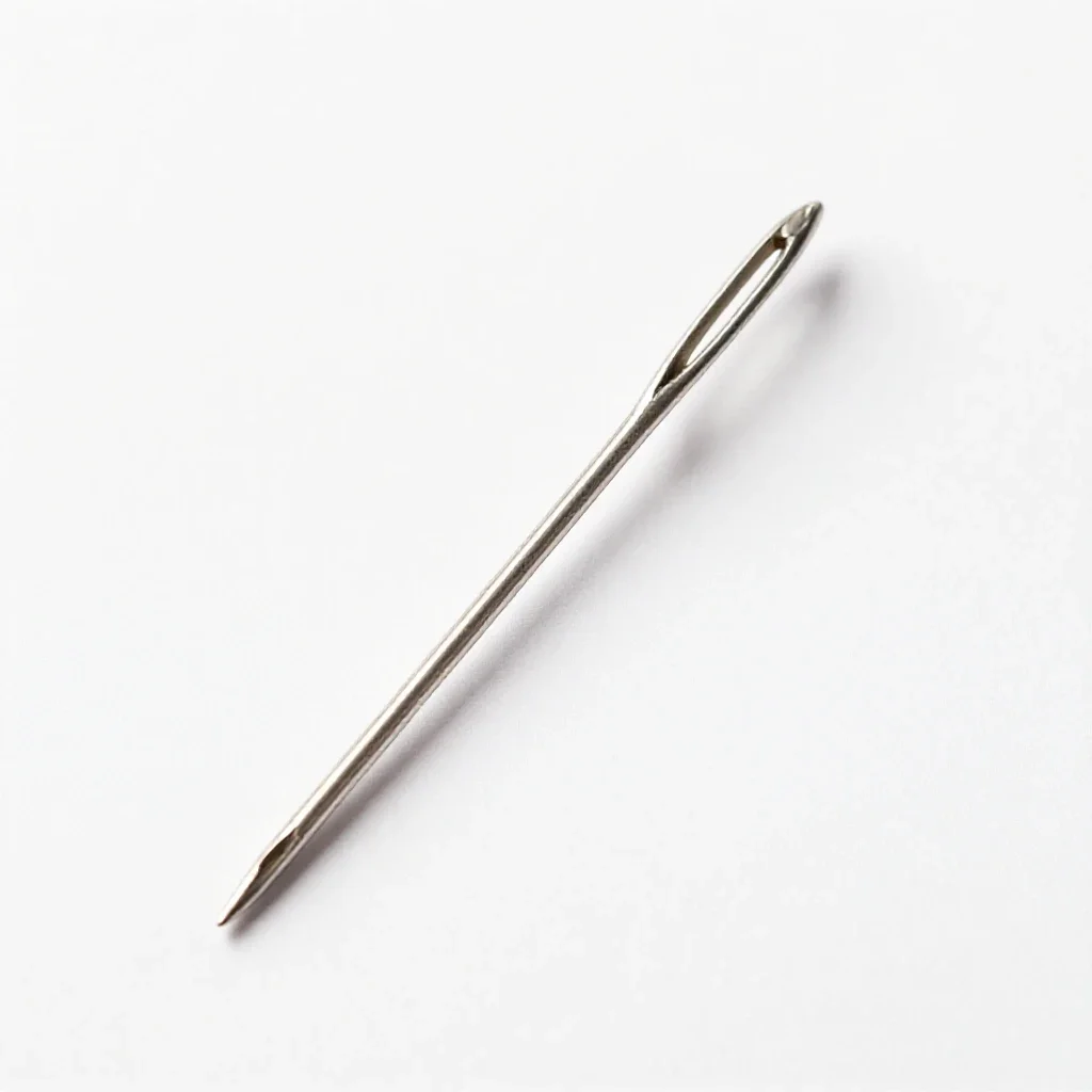 Darning needle isolated on a white background