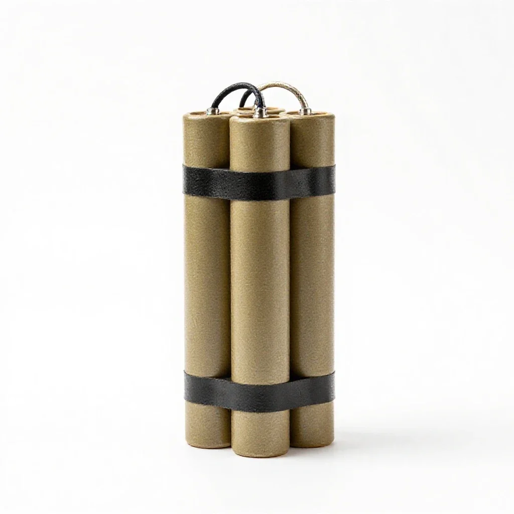 Detonator isolated on a white background
