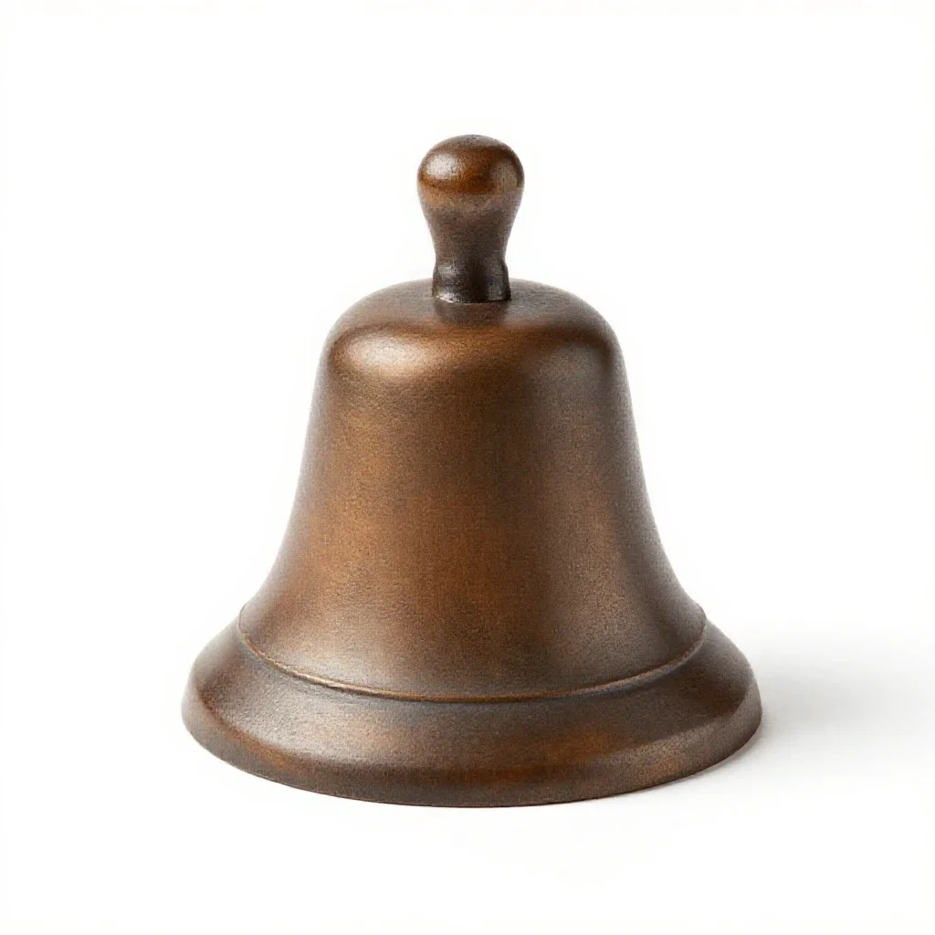 Dinner bell isolated on a white background