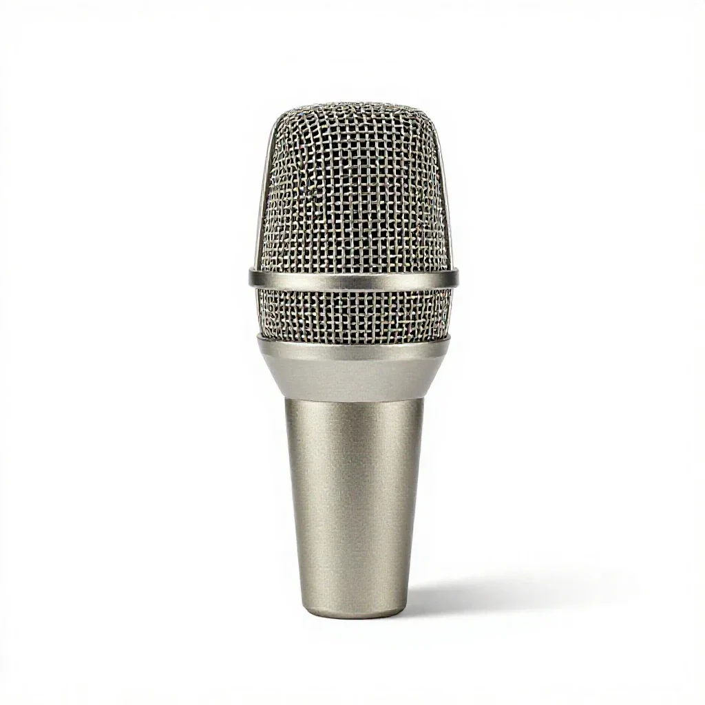 Directional microphone isolated on a white background