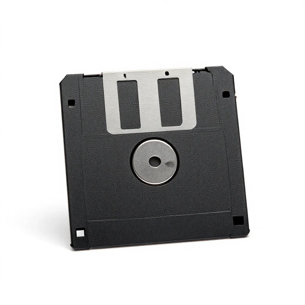 Diskette isolated on a white background