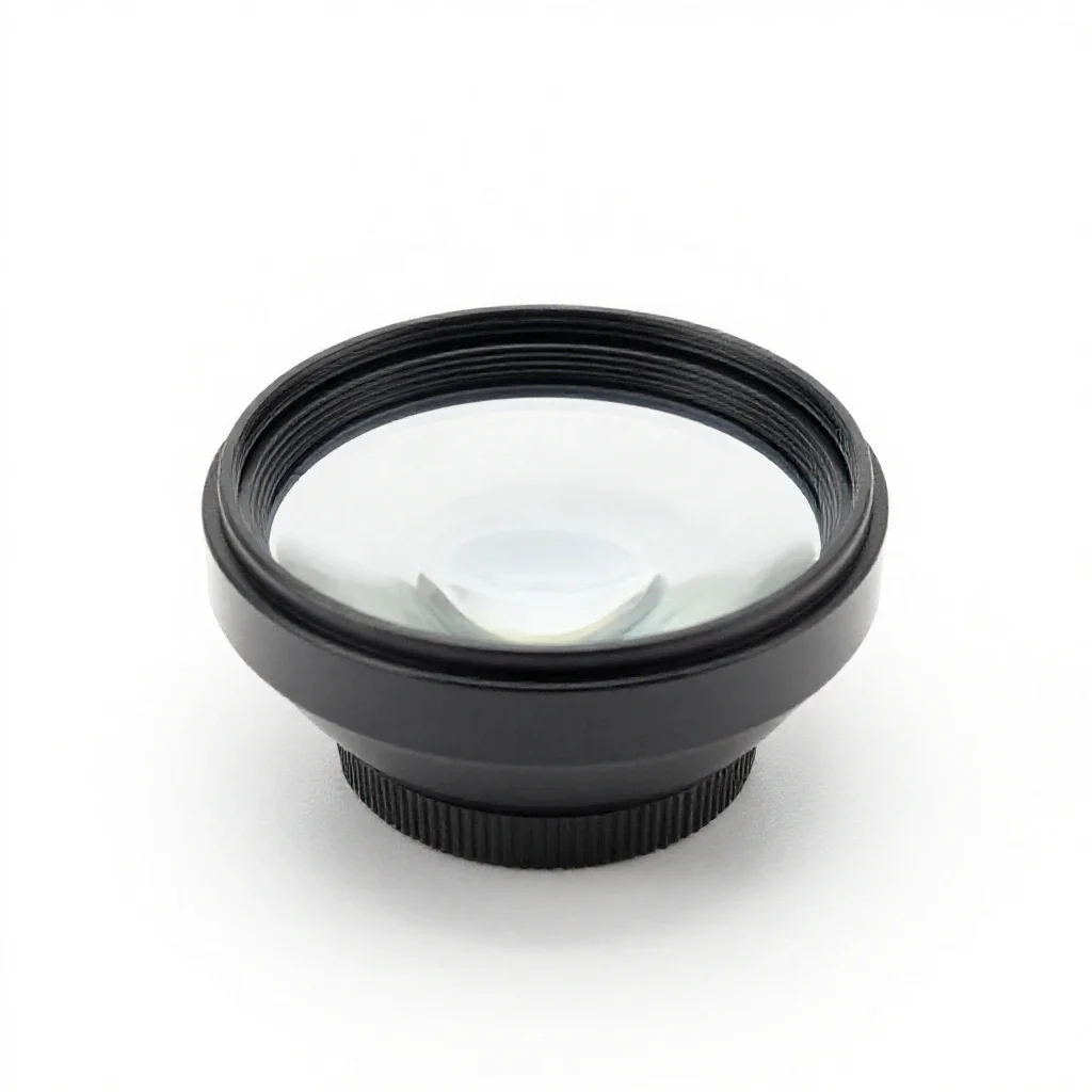 Diverging lens isolated on a white background