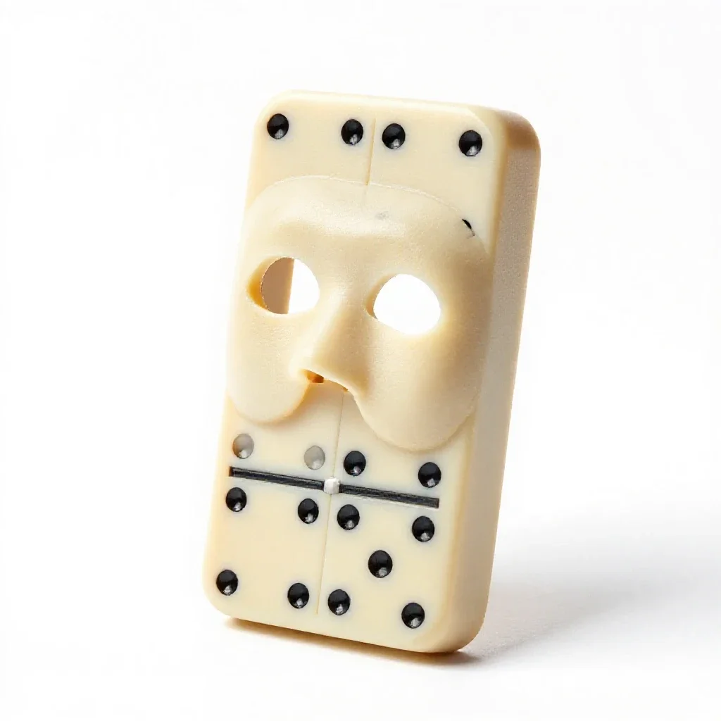 Domino isolated on a white background
