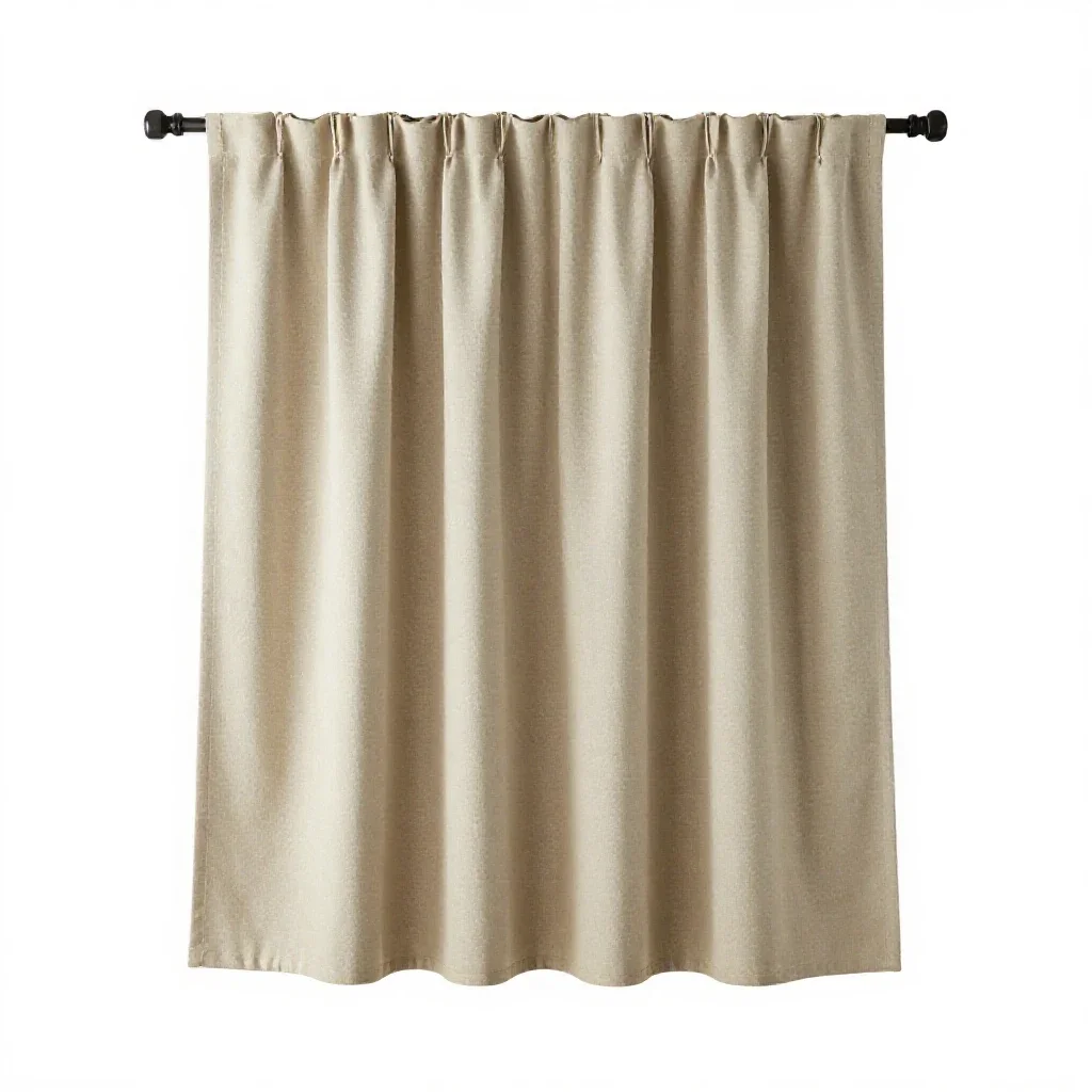 Drop curtain isolated on a white background