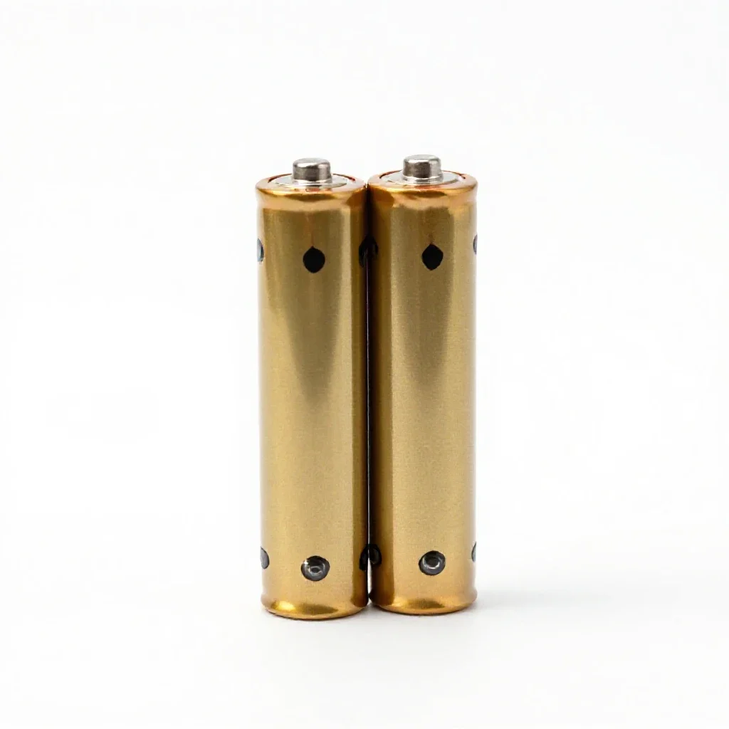 Dry battery isolated on a white background