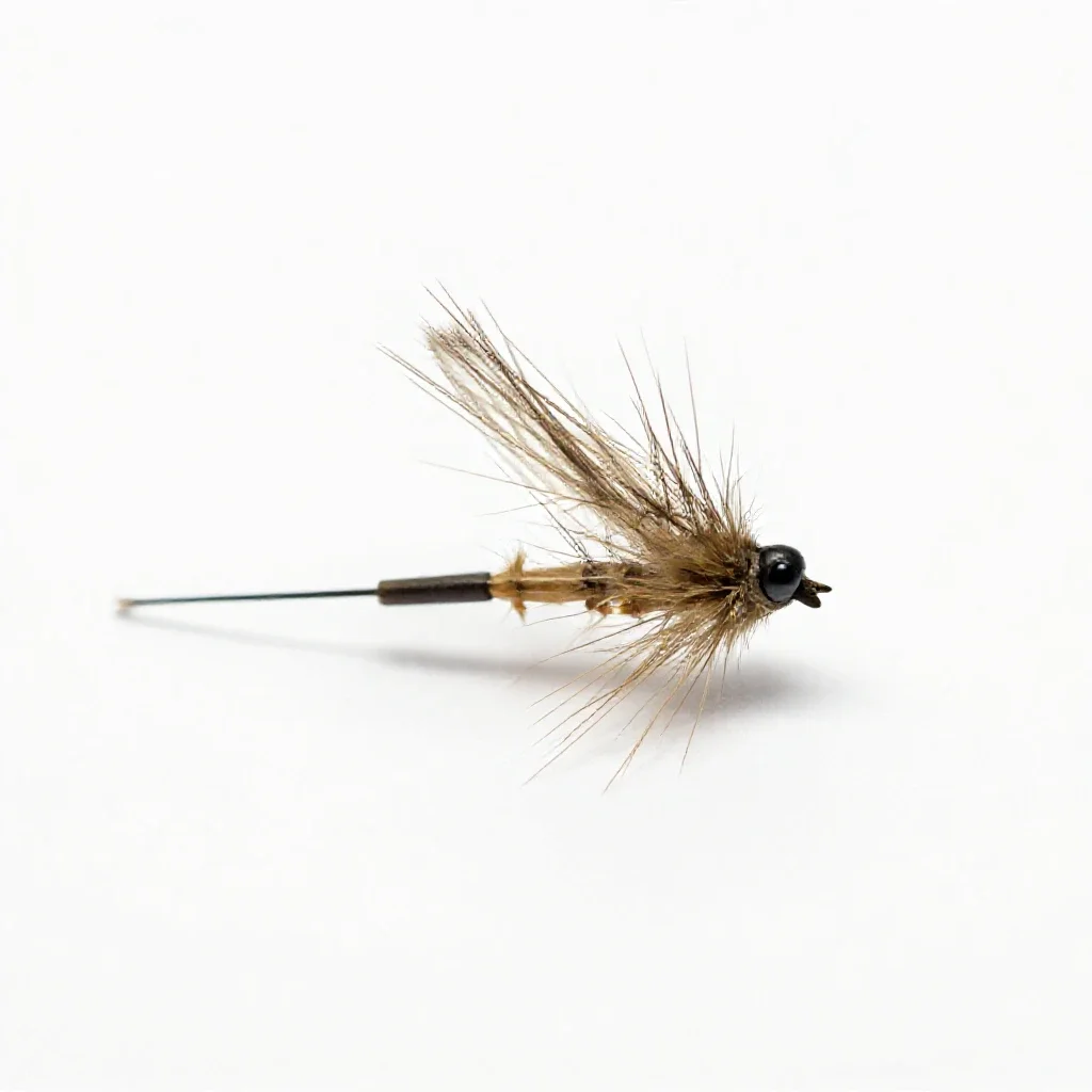 Dry fly isolated on a white background