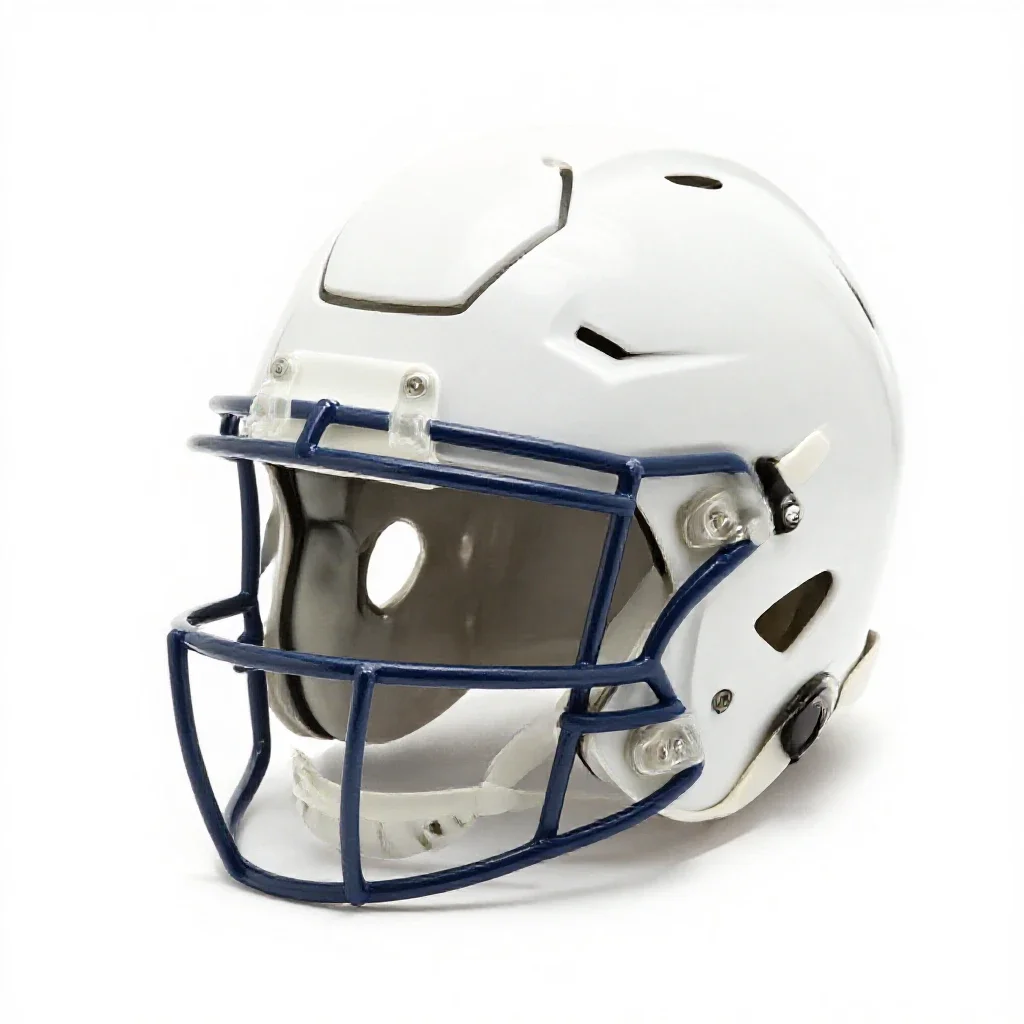 Face guard isolated on a white background