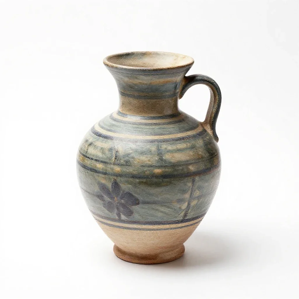 Faience isolated on a white background