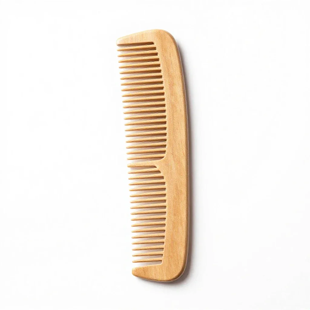 Fine-tooth comb isolated on a white background