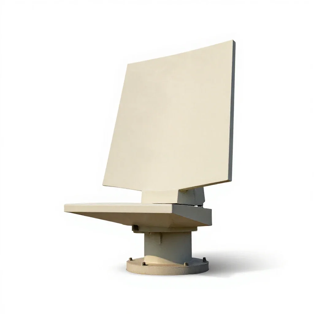 Fire control radar isolated on a white background