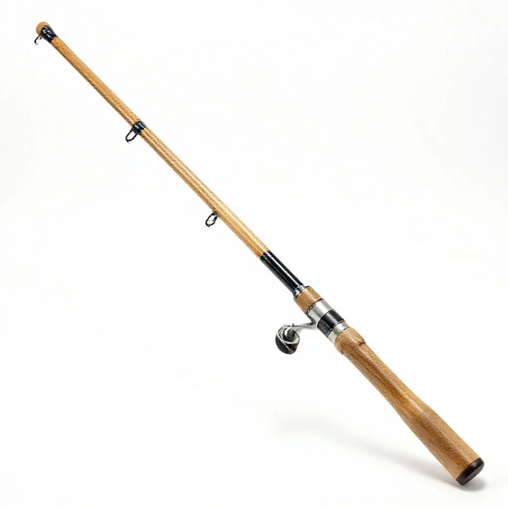 Fishing rod isolated on a white background