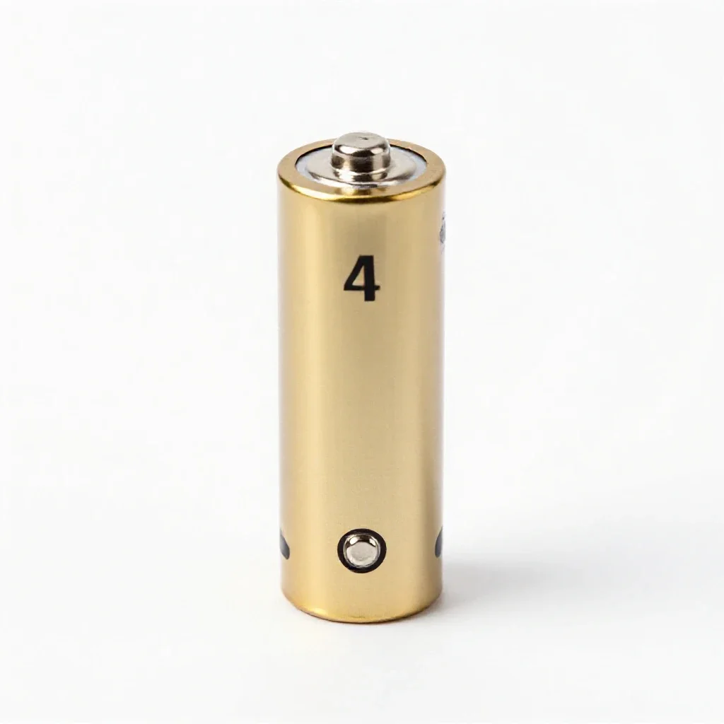 Flashlight battery isolated on a white background