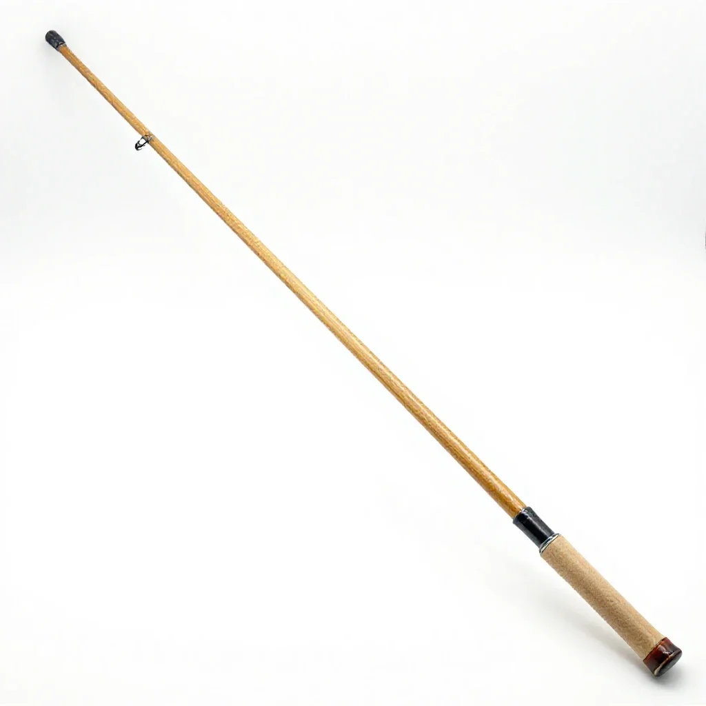 Fly rod isolated on a white background