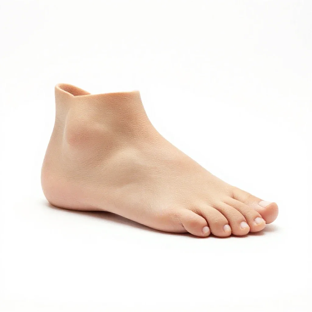 Foot isolated on a white background