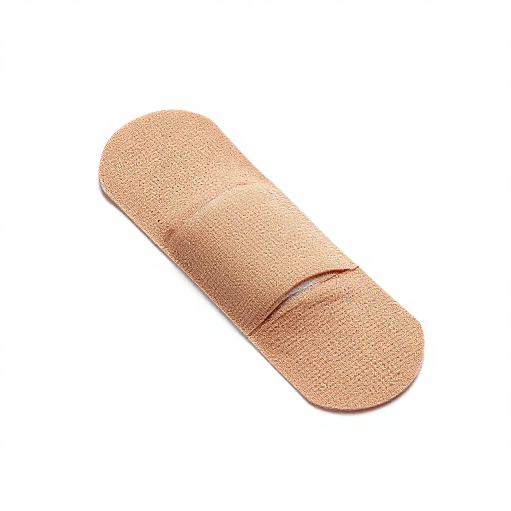Four-tailed bandage isolated on a white background