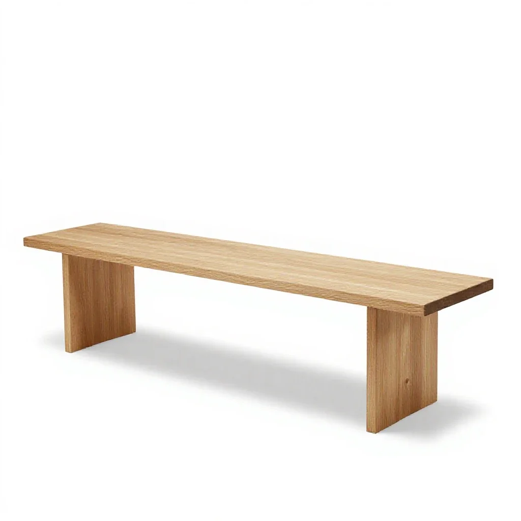 Front bench isolated on a white background