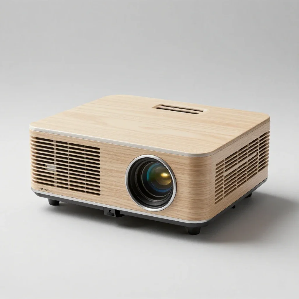 Front projector isolated on a white background