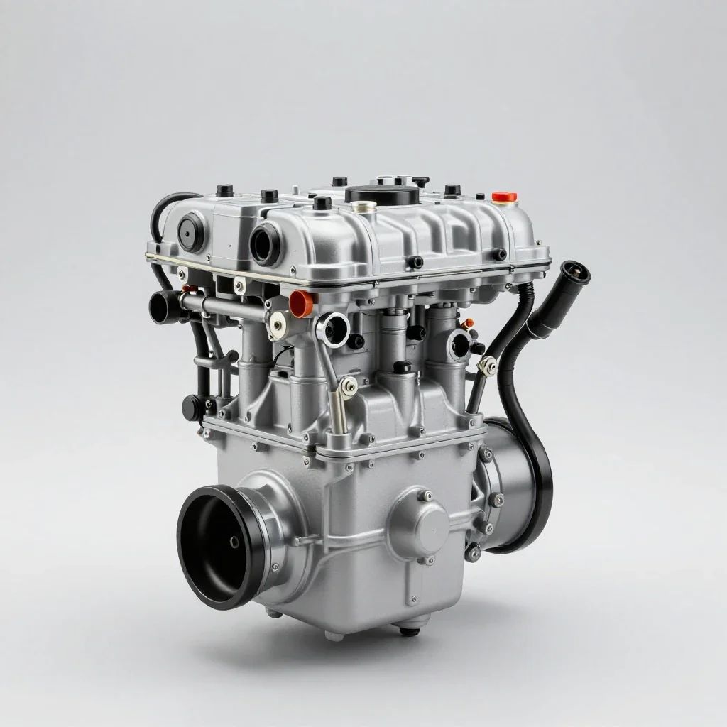 Fuel system isolated on a white background