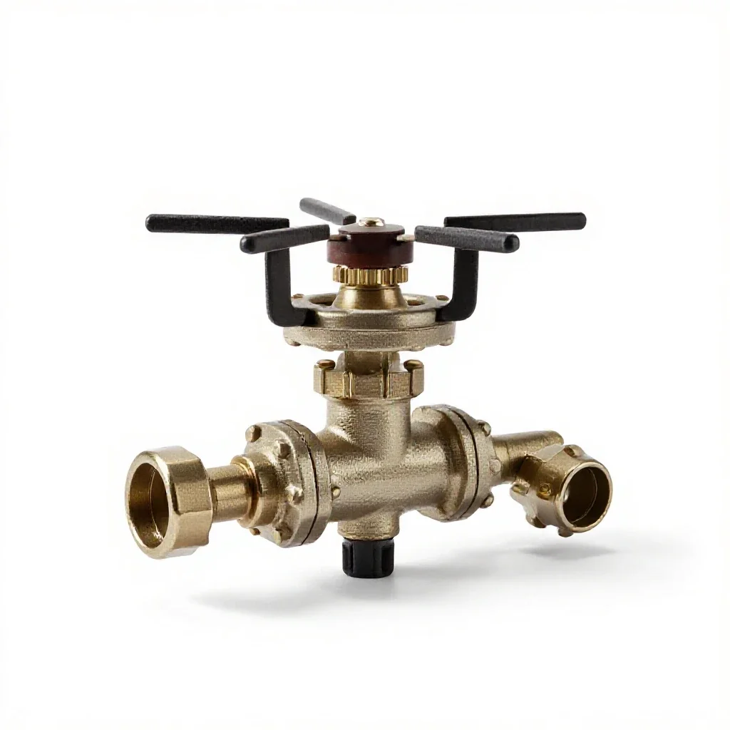 Gas fixture isolated on a white background