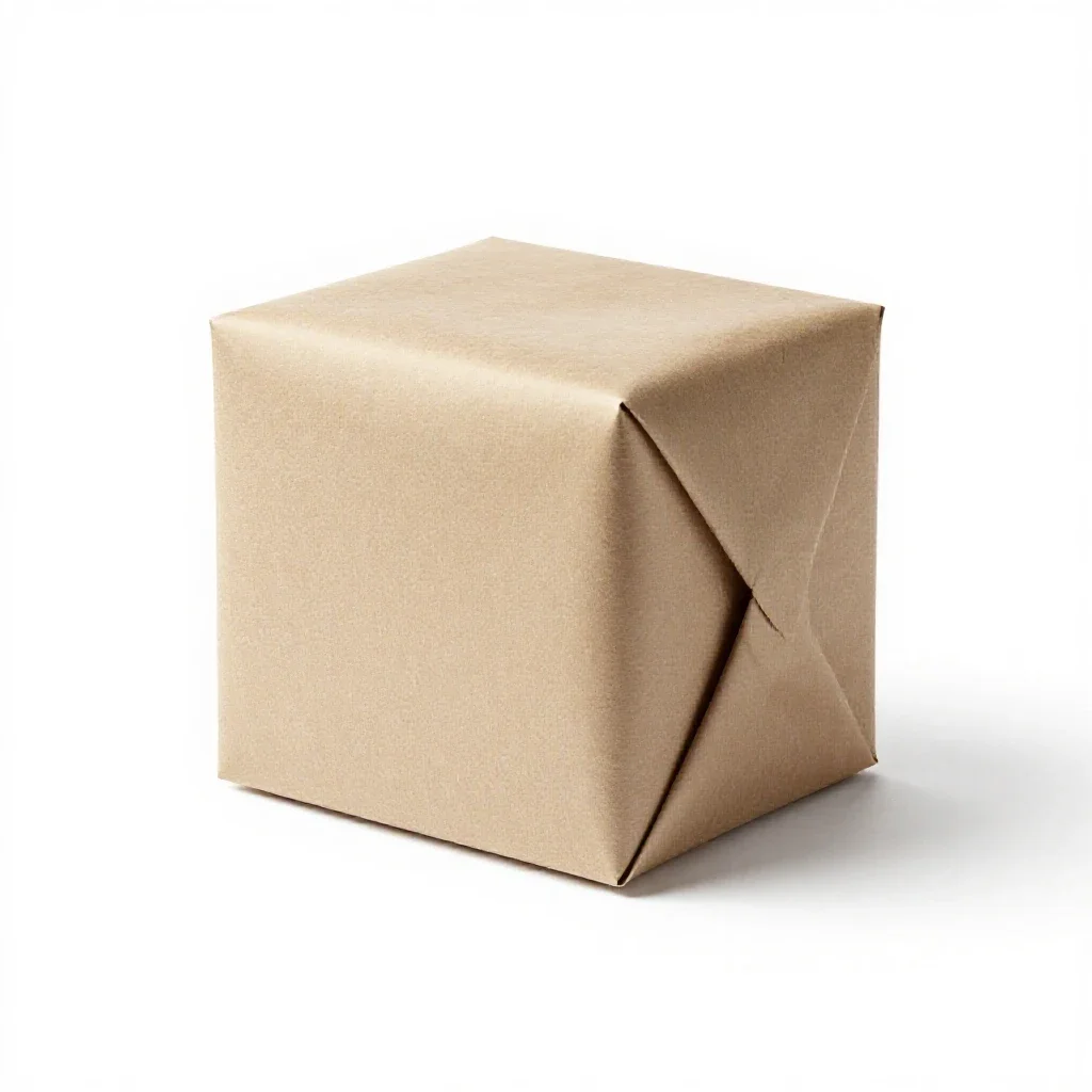 Gift wrapping isolated on a white background