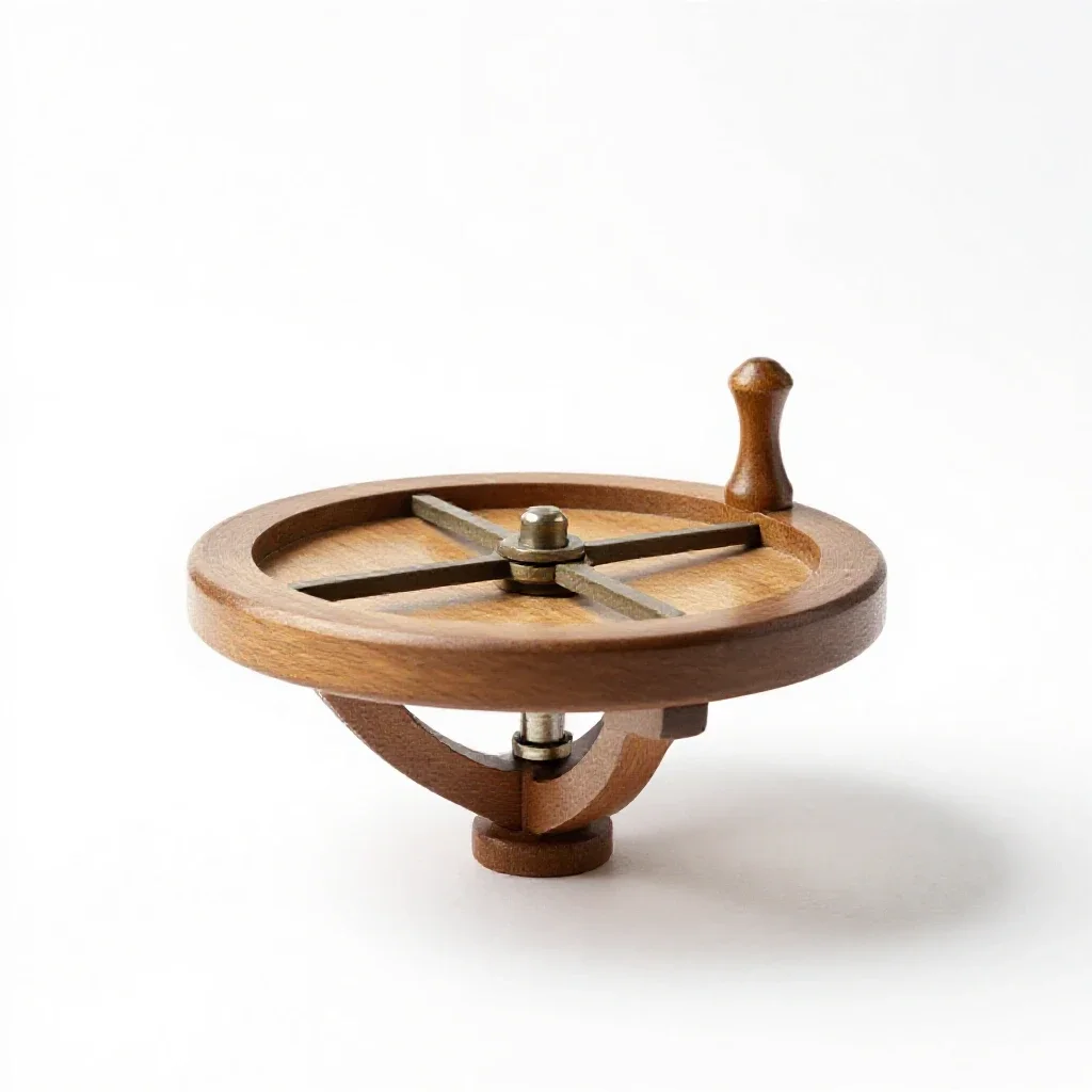 Gyroscope isolated on a white background
