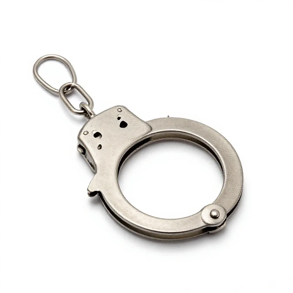 Handcuff isolated on a white background