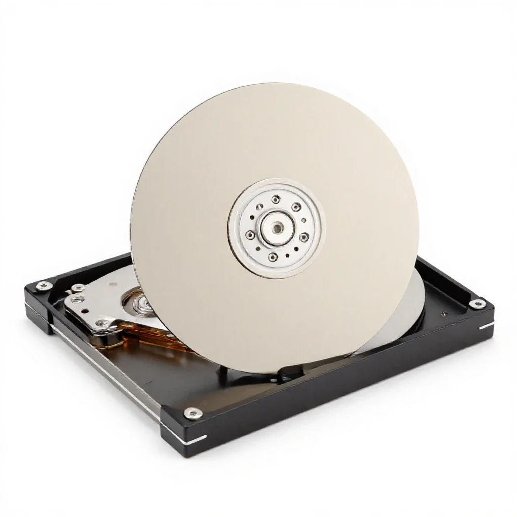 Hard disc isolated on a white background