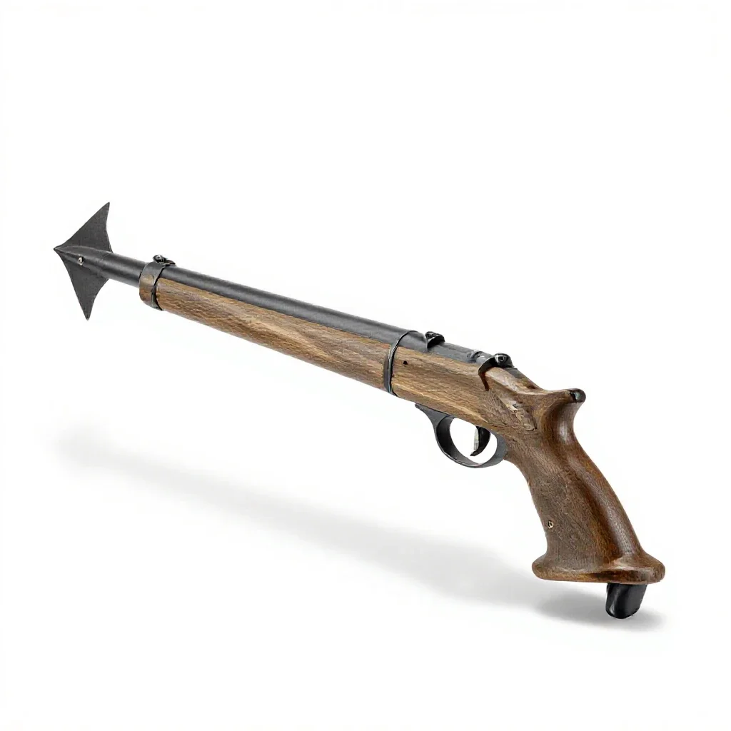Harpoon gun isolated on a white background