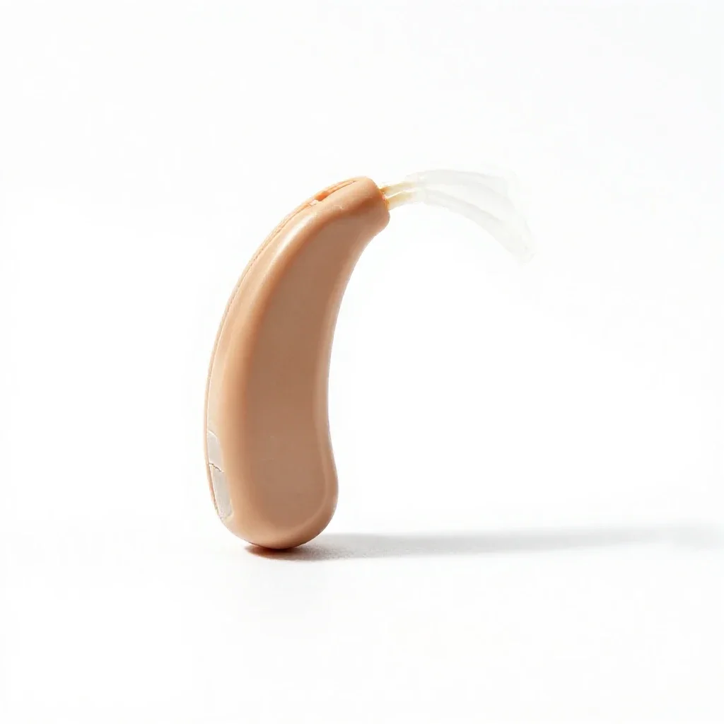 Hearing aid isolated on a white background