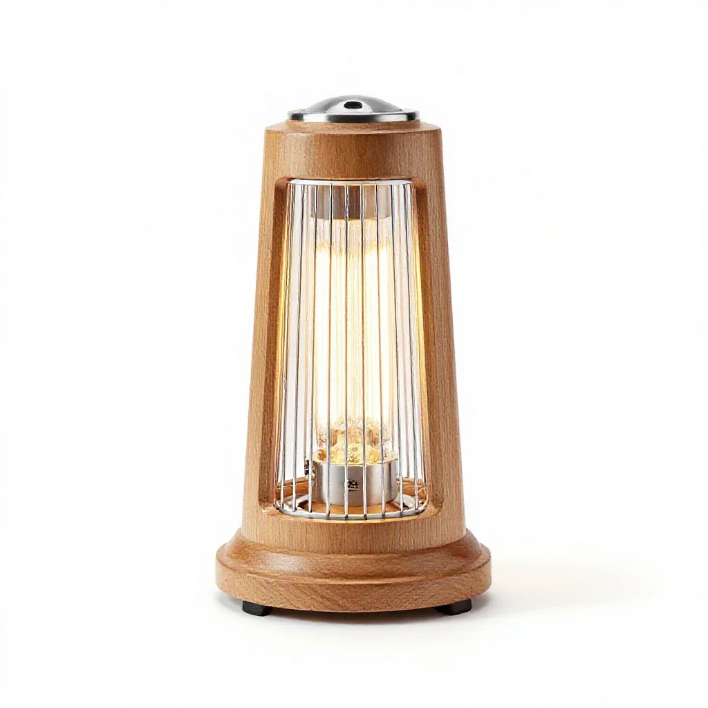 Heat lamp isolated on a white background