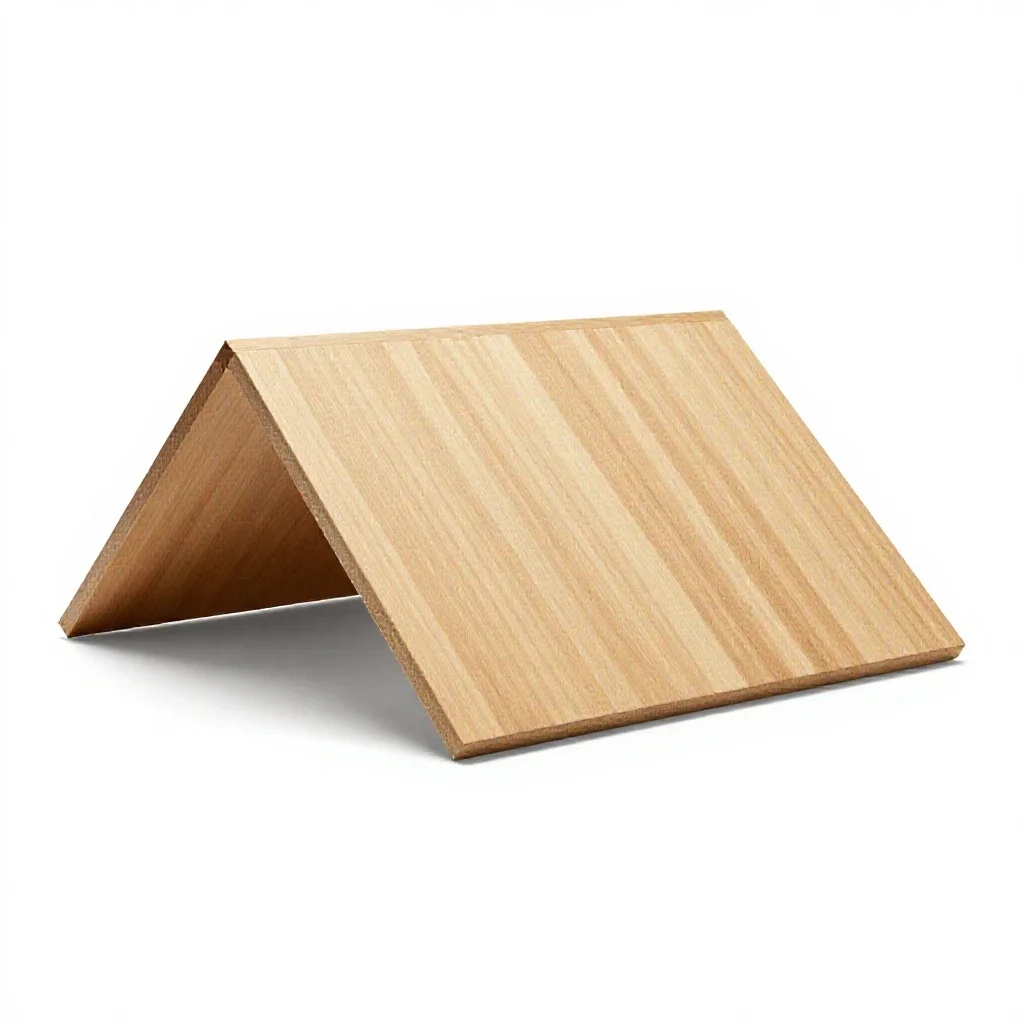 Hip roof isolated on a white background