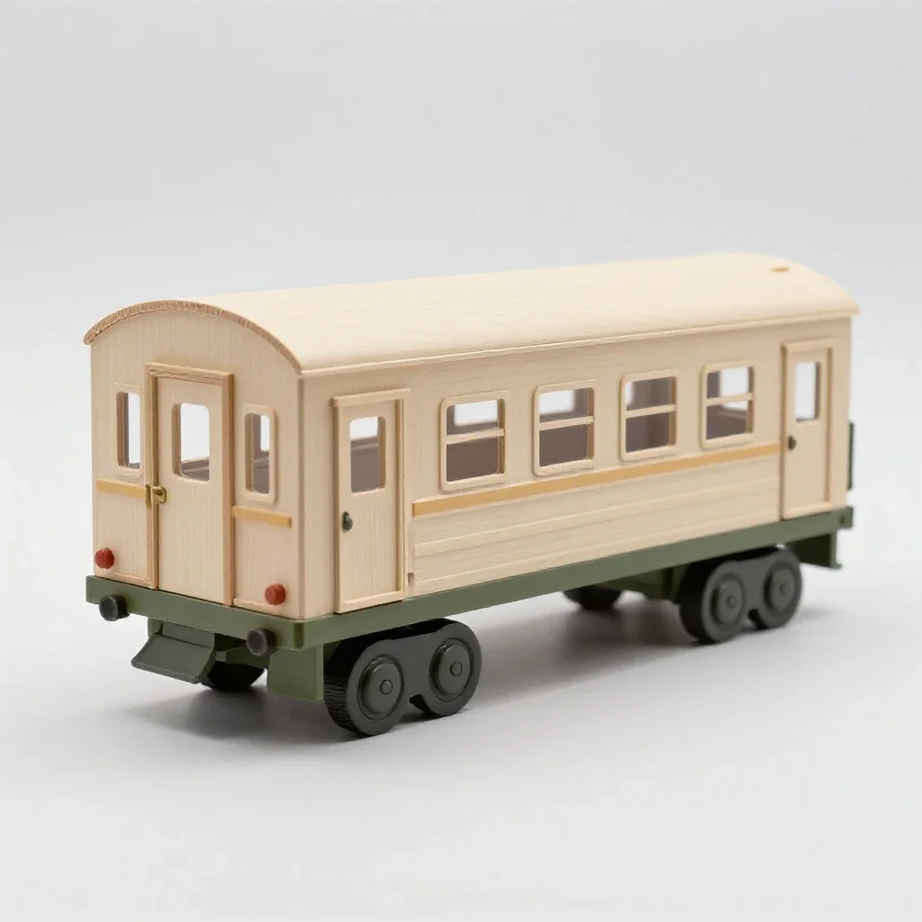 Hospital train isolated on a white background