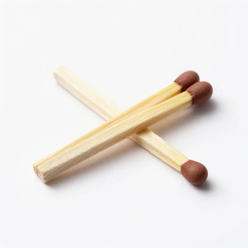 Kitchen match isolated on a white background