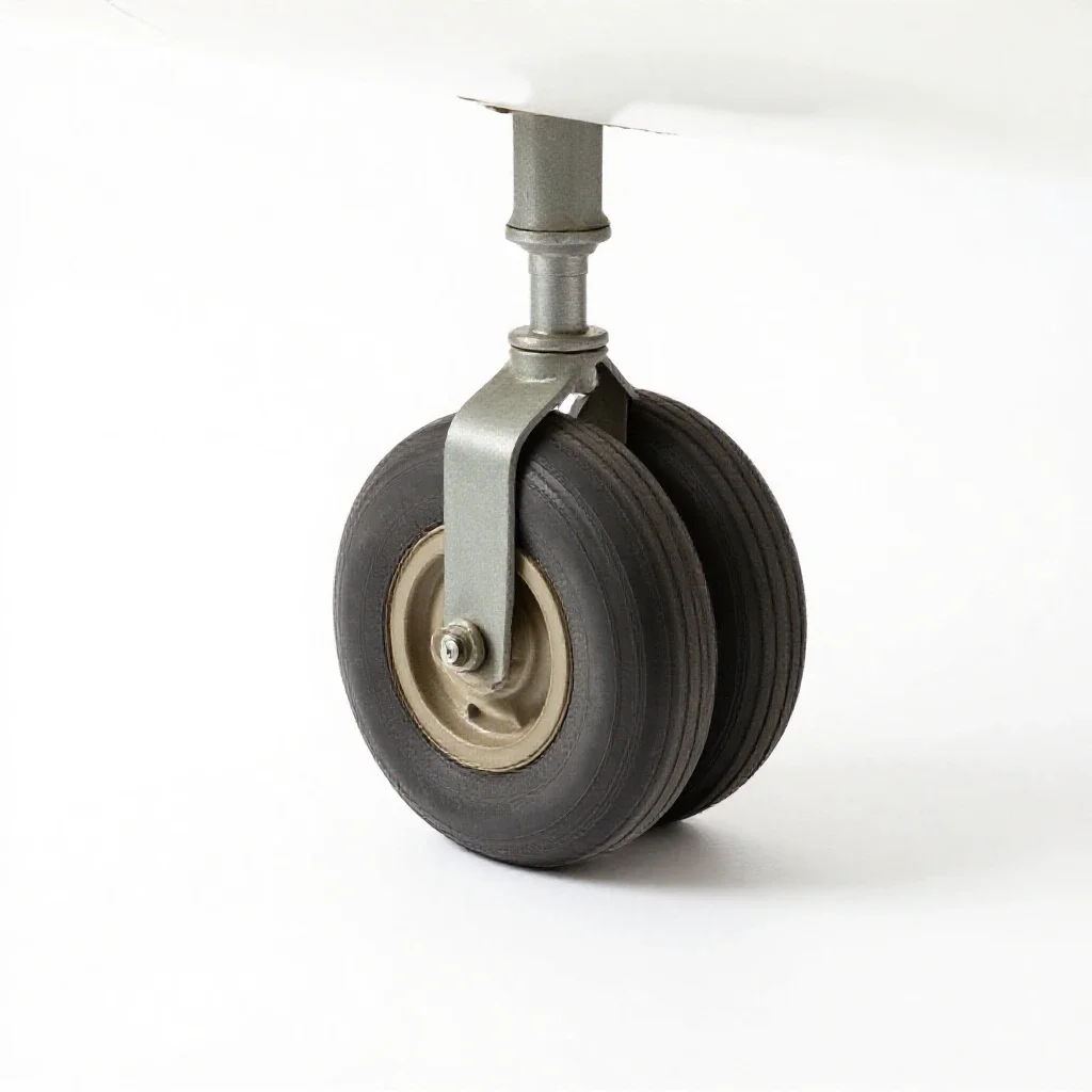 Landing gear isolated on a white background