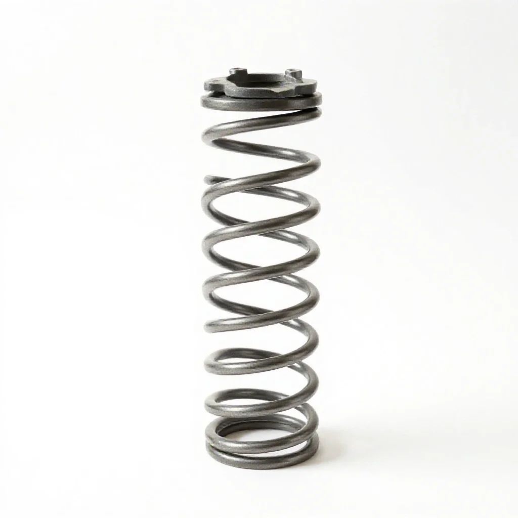 Leaf spring isolated on a white background