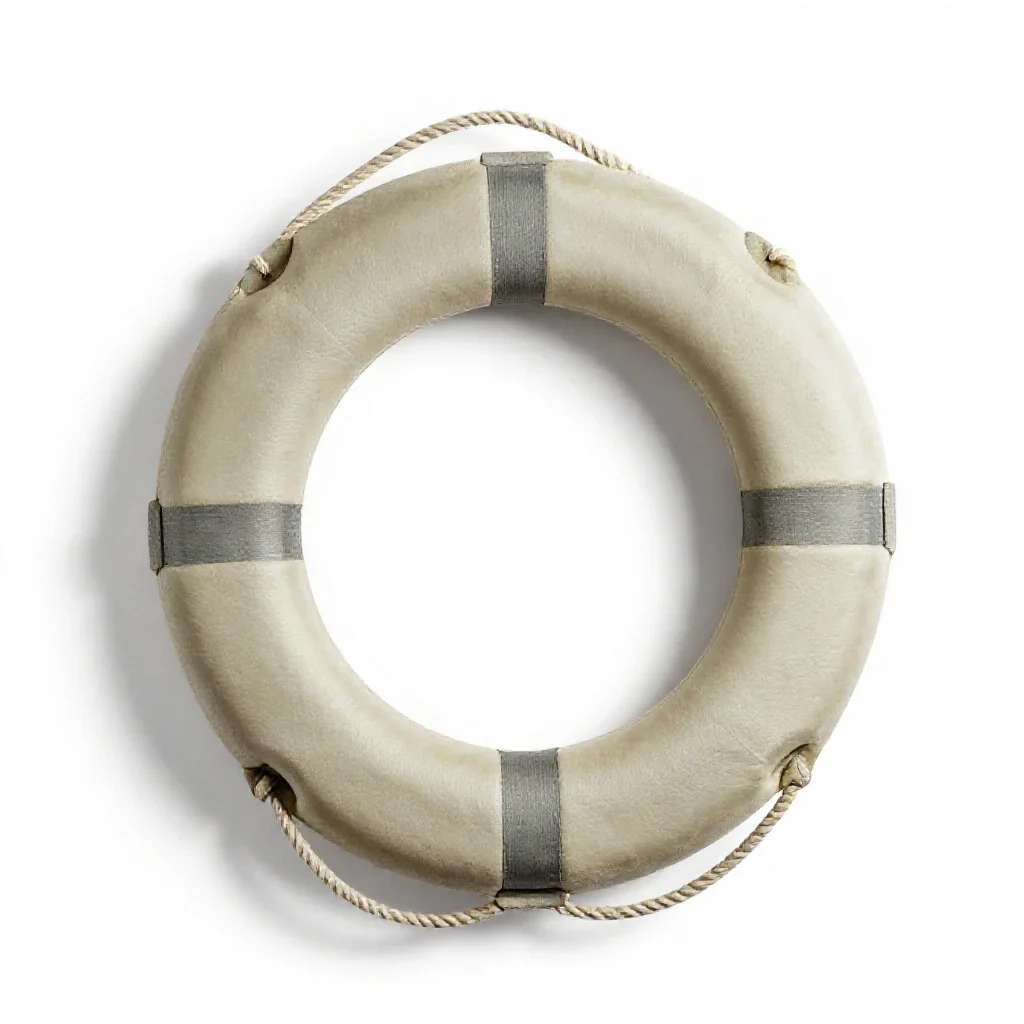 Life buoy isolated on a white background