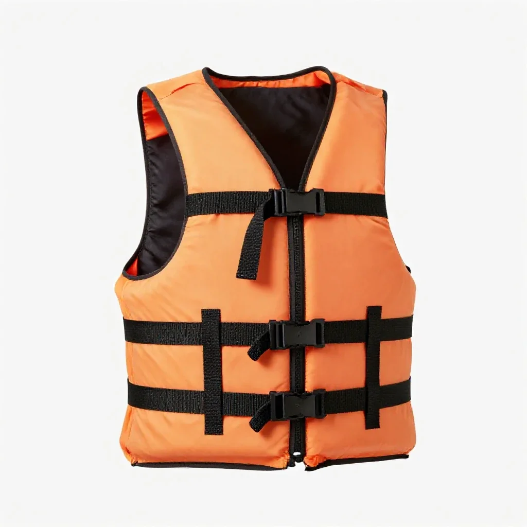 Life jacket isolated on a white background