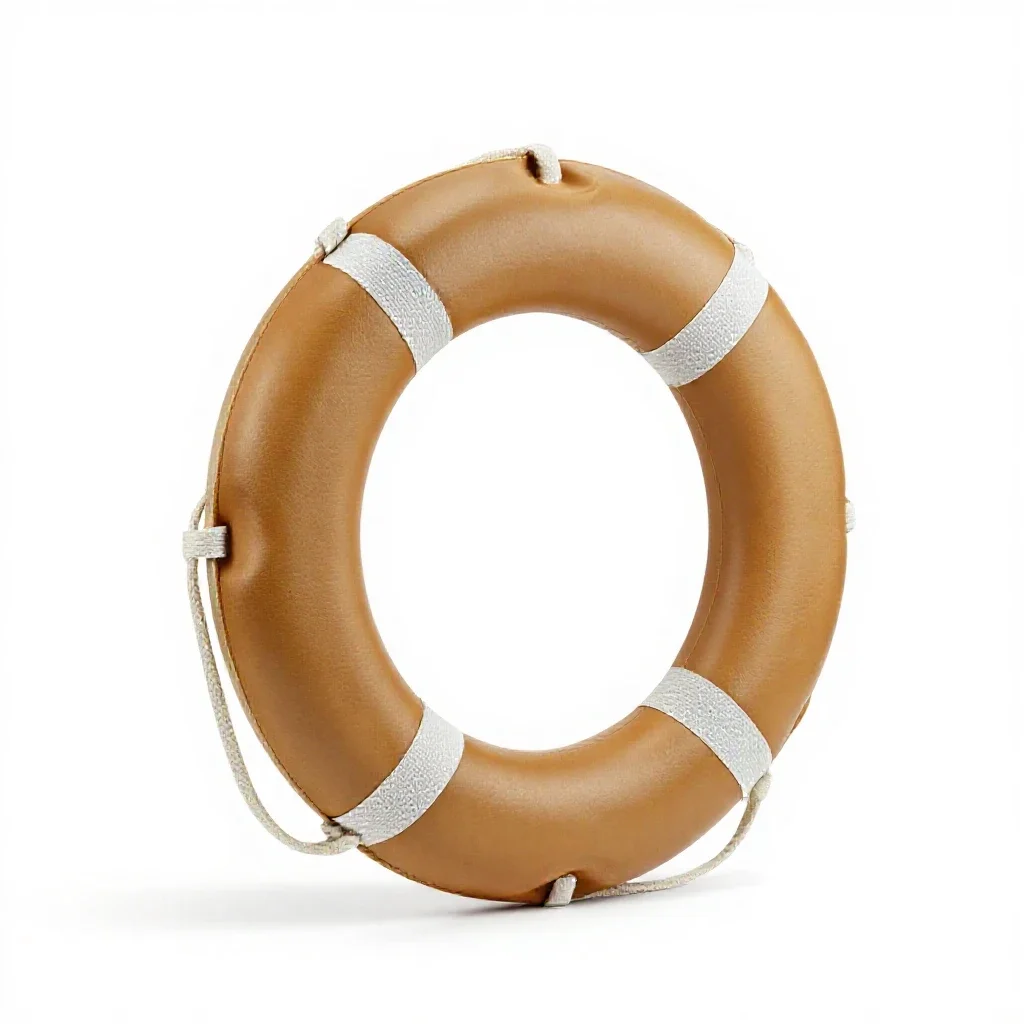 Life preserver isolated on a white background