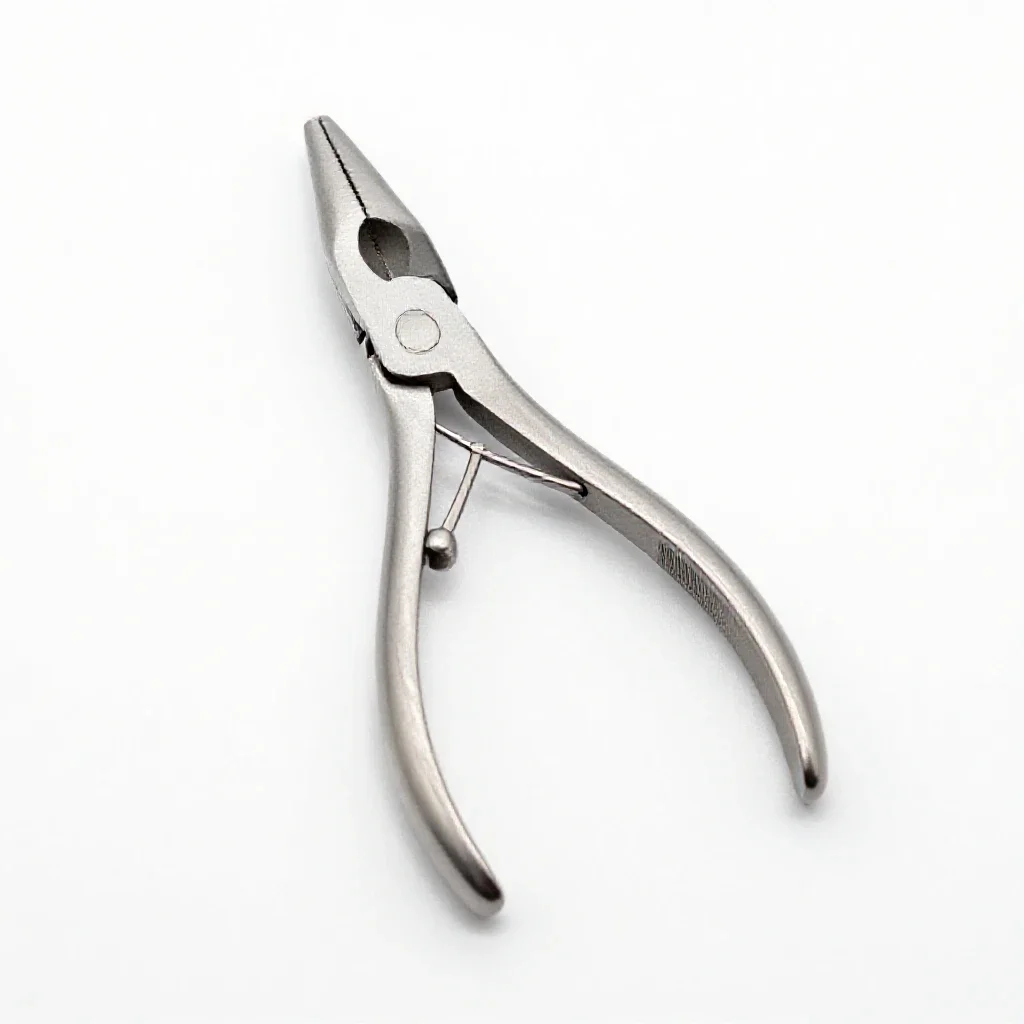 Lion-jaw forceps isolated on a white background