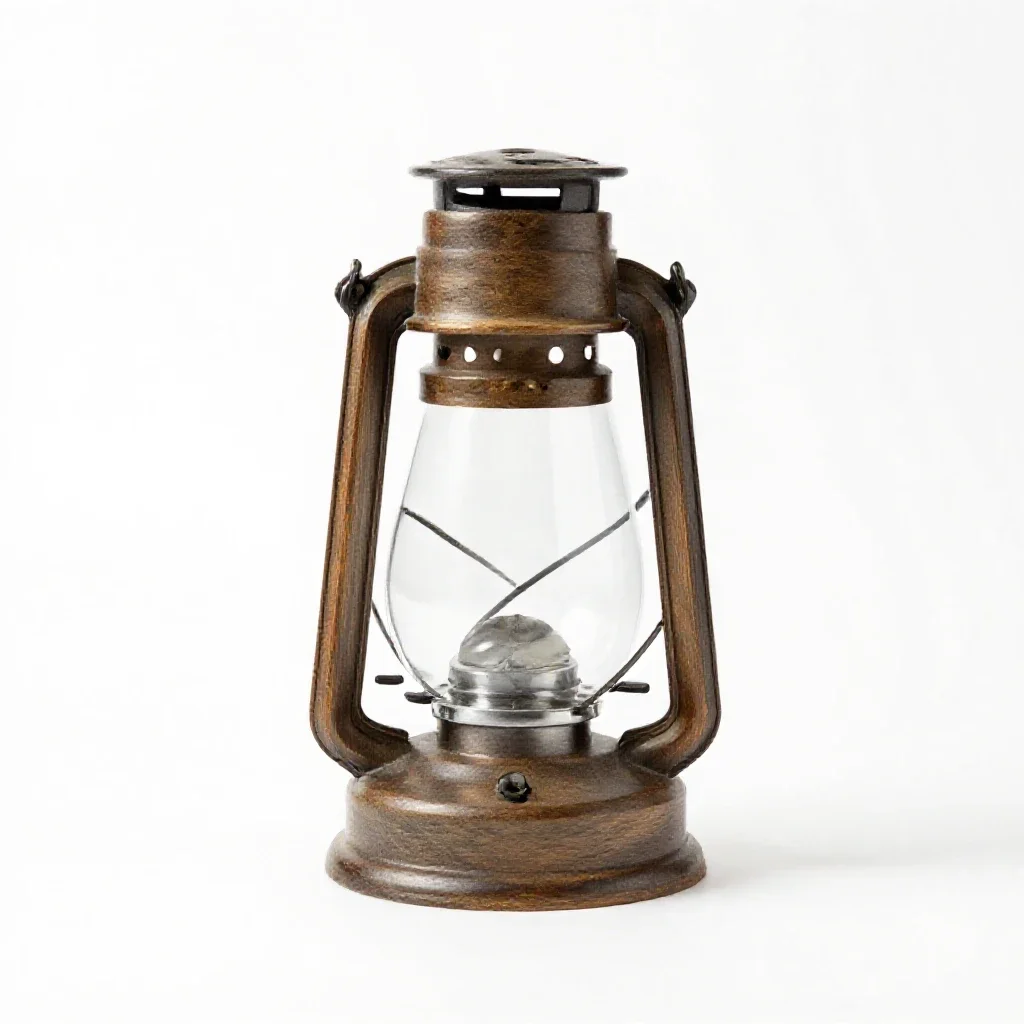 Magic lantern isolated on a white background