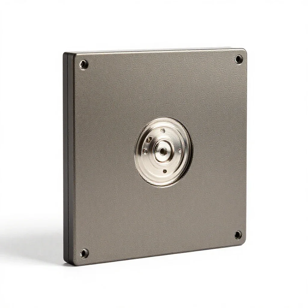 Magnetic disk isolated on a white background