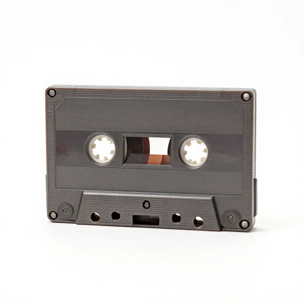 Magnetic tape isolated on a white background