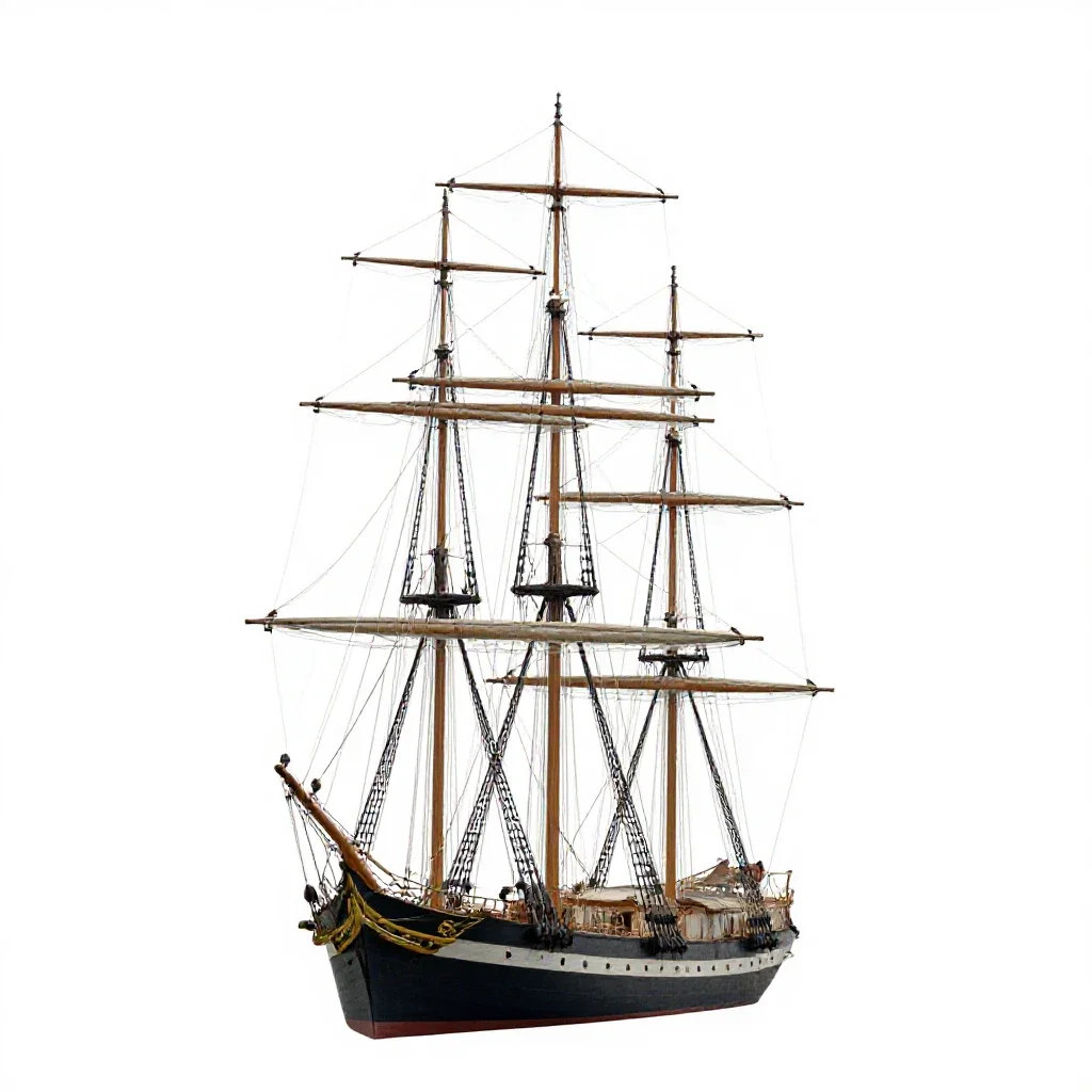 Mainmast isolated on a white background