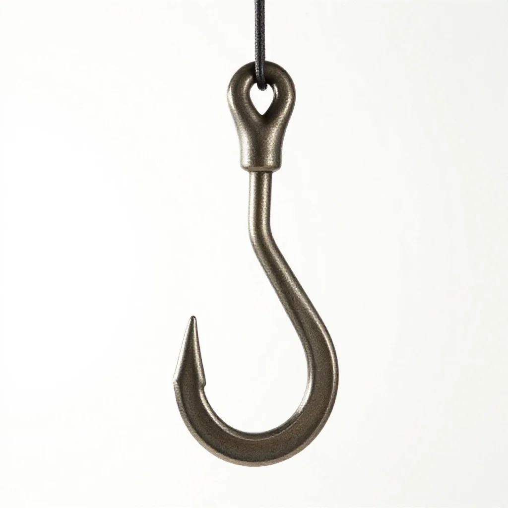 Meat hook isolated on a white background
