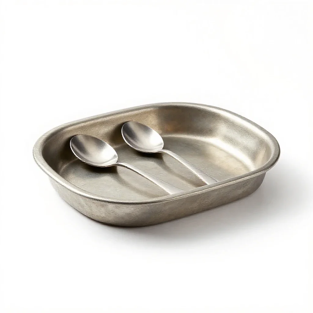 Mess kit isolated on a white background