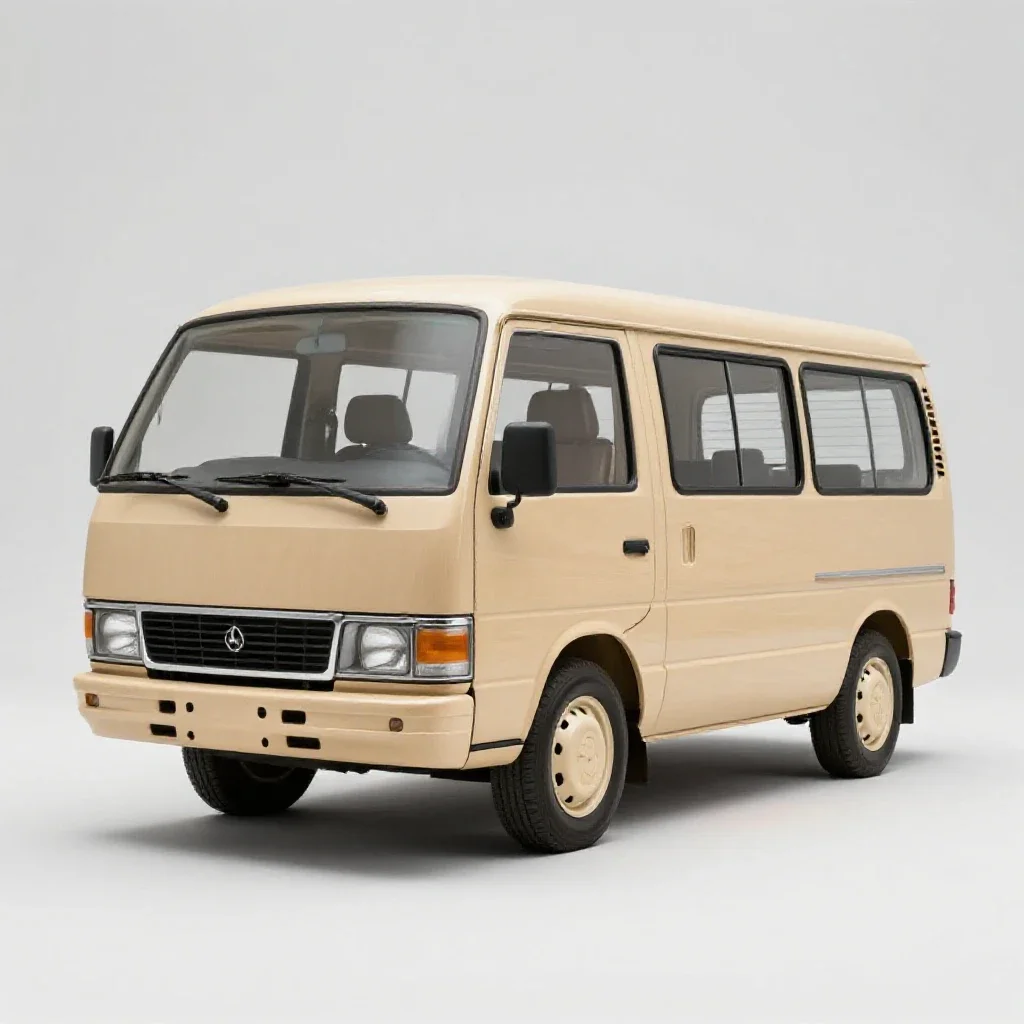 Minibus isolated on a white background